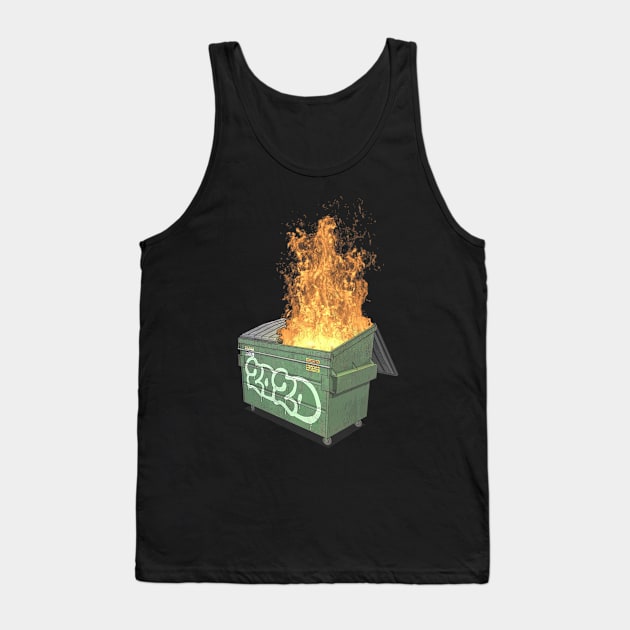 Dumpster Fire 2020 Variant Tank Top by JCD666